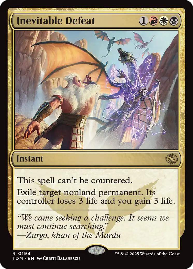 Inevitable Defeat (194) (Tarkir: Dragonstorm)