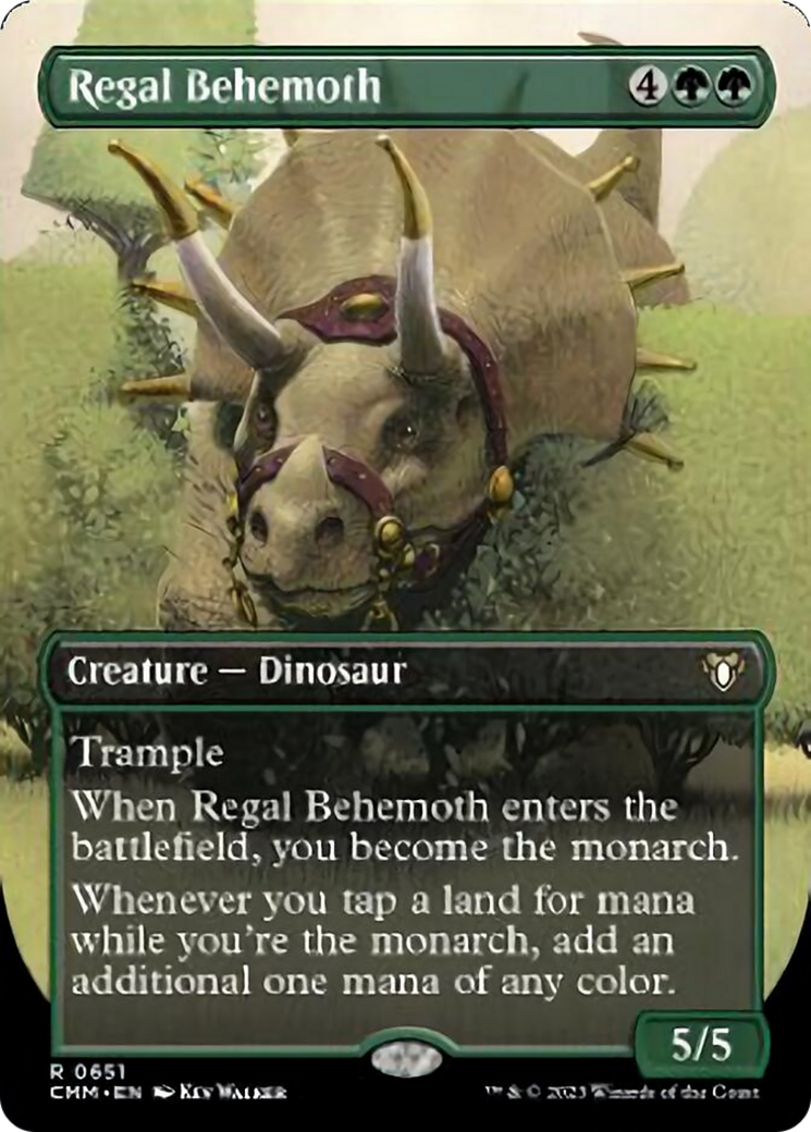 Regal Behemoth (Borderless) (651) (Commander Masters)