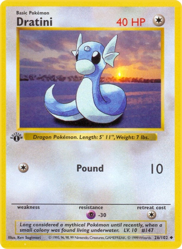 Dratini (026/102) (Base Set (Shadowless))