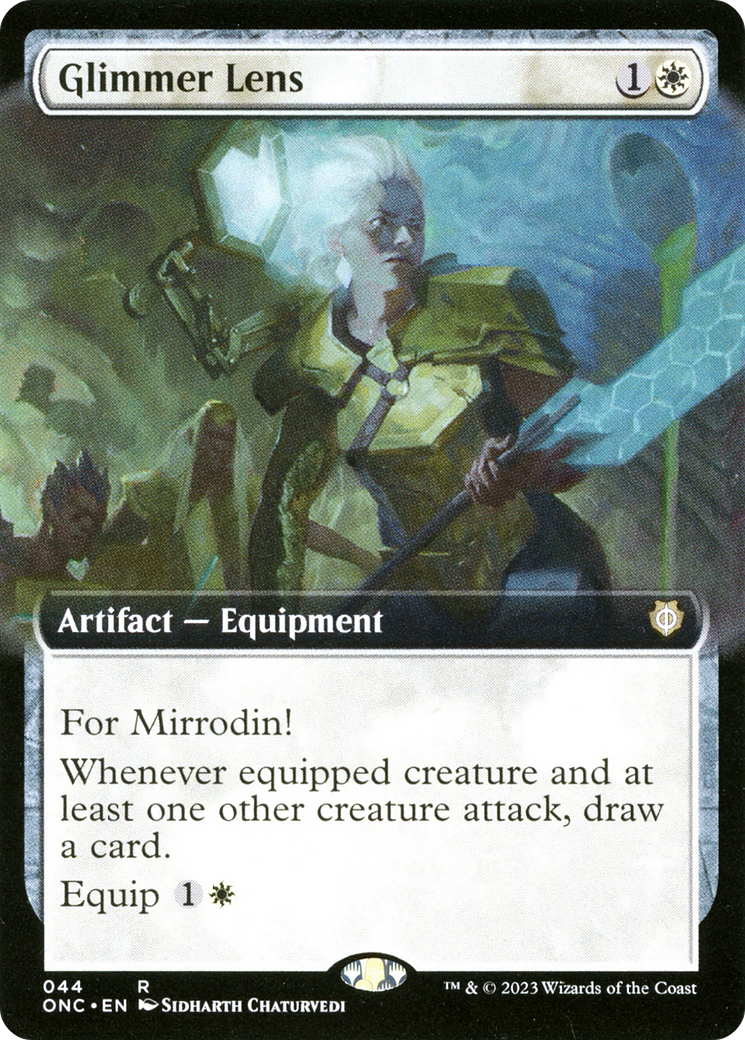 Glimmer Lens (Extended Art) (44) (Commander: Phyrexia: All Will Be One)