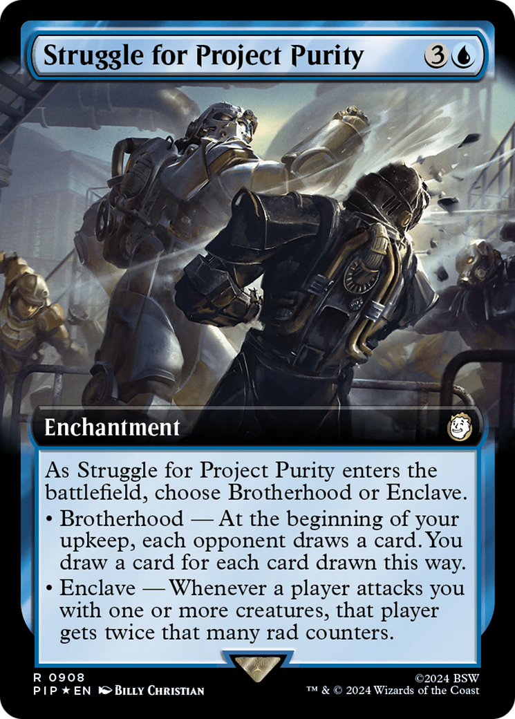 Struggle for Project Purity (Extended Art) (Surge Foil) (908) (Universes Beyond: Fallout)