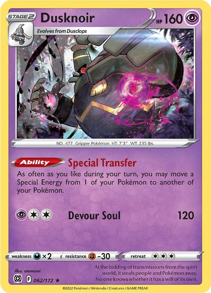 Dusknoir (062/172) (SWSH09: Brilliant Stars)