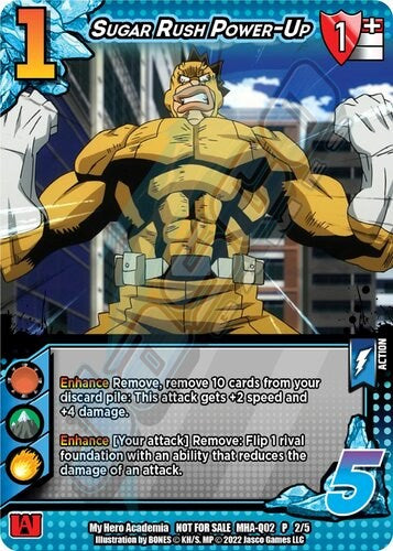 Sugar Rush Power-Up (Quirk Pack 2) (MHA-Q02 P 2/5) (UniVersus: My Hero Academia Promo Cards)