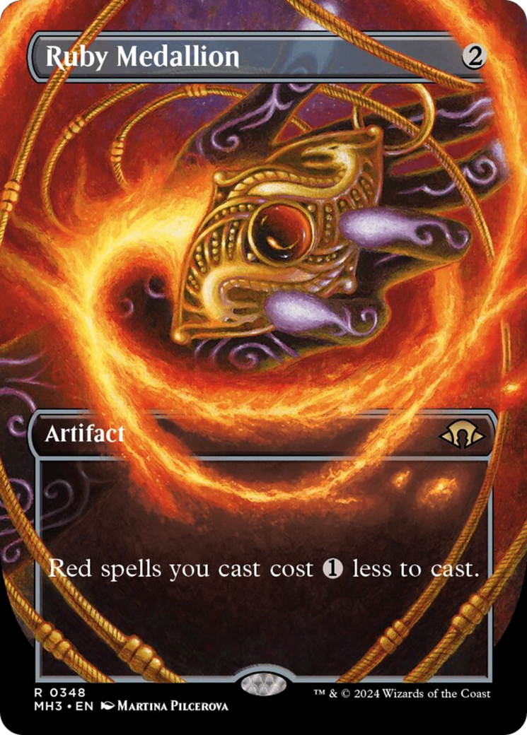 Ruby Medallion (Borderless) (348) (Modern Horizons 3)