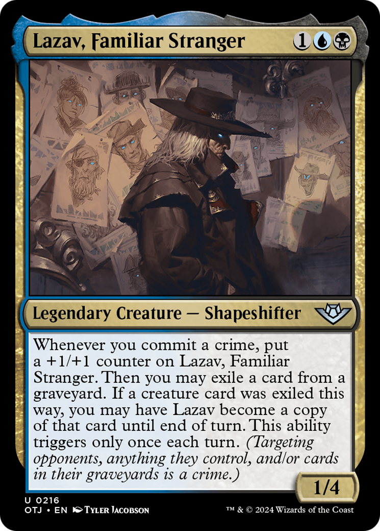Lazav, Familiar Stranger (216) (Outlaws of Thunder Junction)