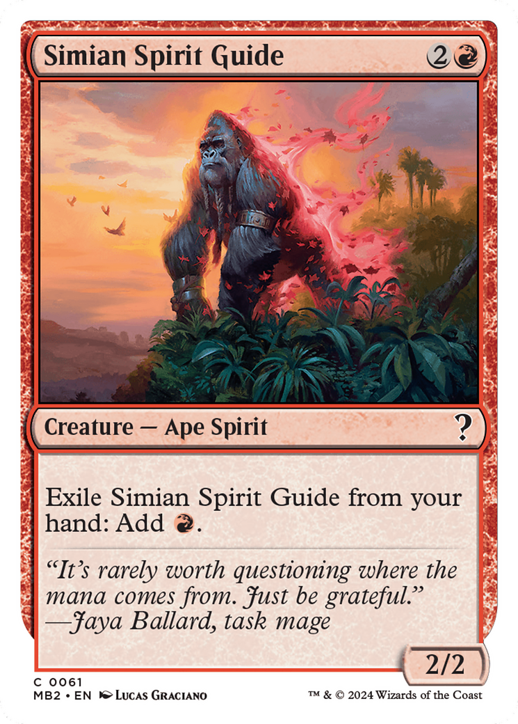 Simian Spirit Guide (White Border) (61) (Mystery Booster 2)