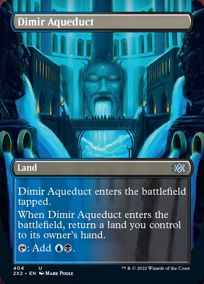 Dimir Aqueduct (Borderless) (404) (Double Masters 2022)