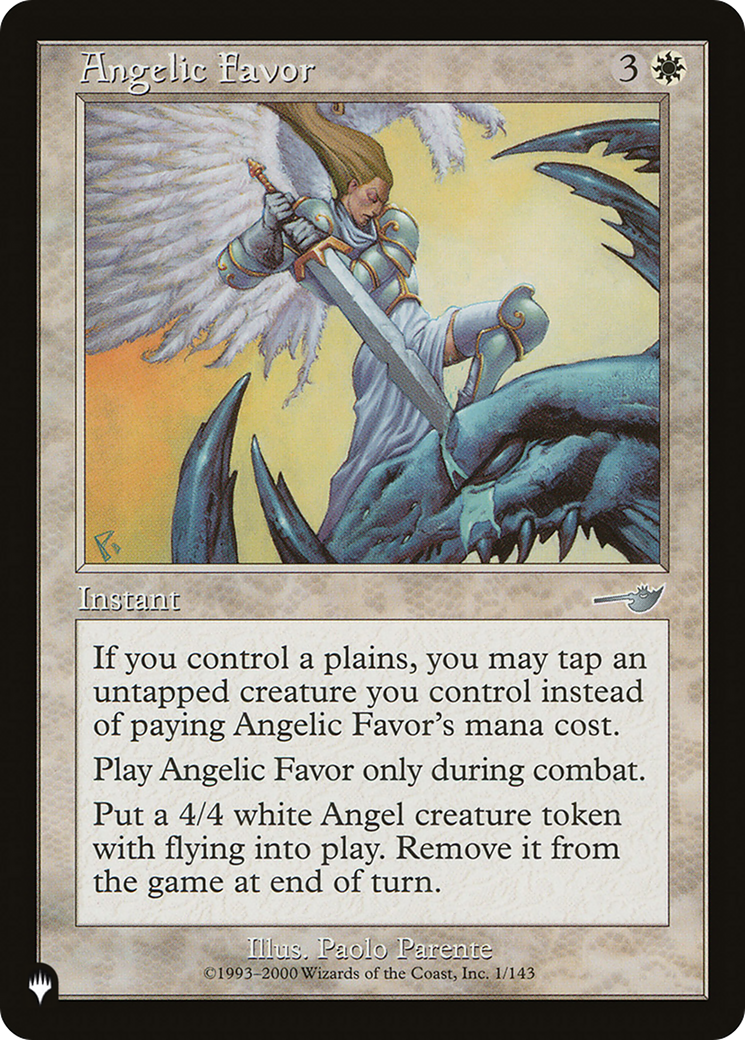 Angelic Favor (1/143) (The List Reprints)