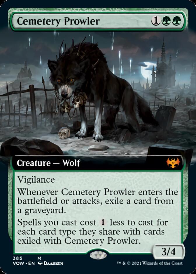 Cemetery Prowler (Extended Art) (385) (Innistrad: Crimson Vow)