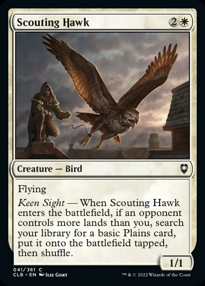 Scouting Hawk (41) (Commander Legends: Battle for Baldur's Gate)