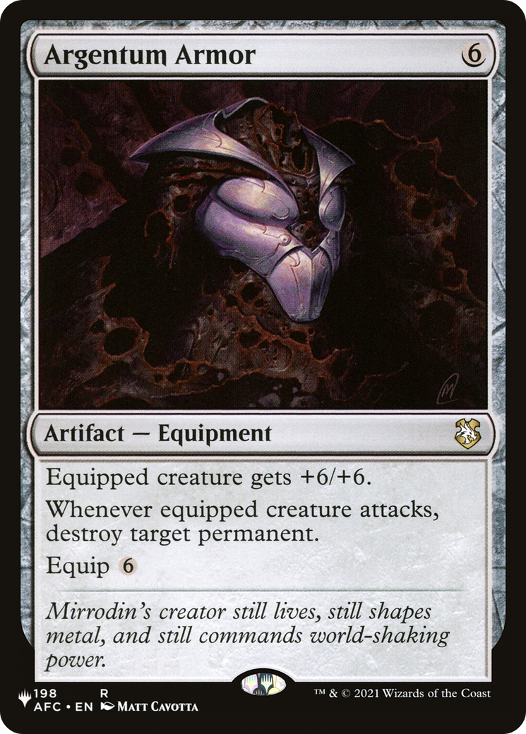 Argentum Armor (198/062) (The List Reprints)