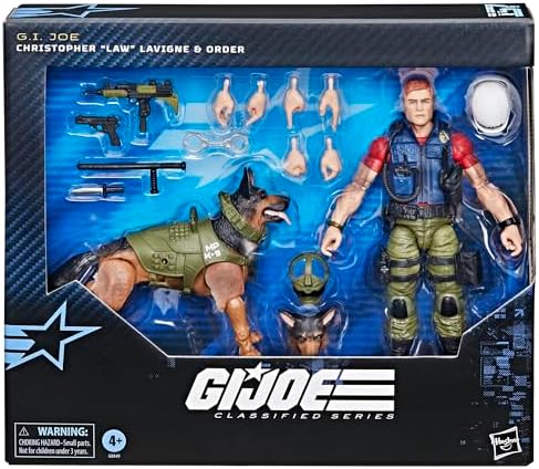 G.I. Joe Classified Series #157 Christopher "Law" Lavigne & Order K-9