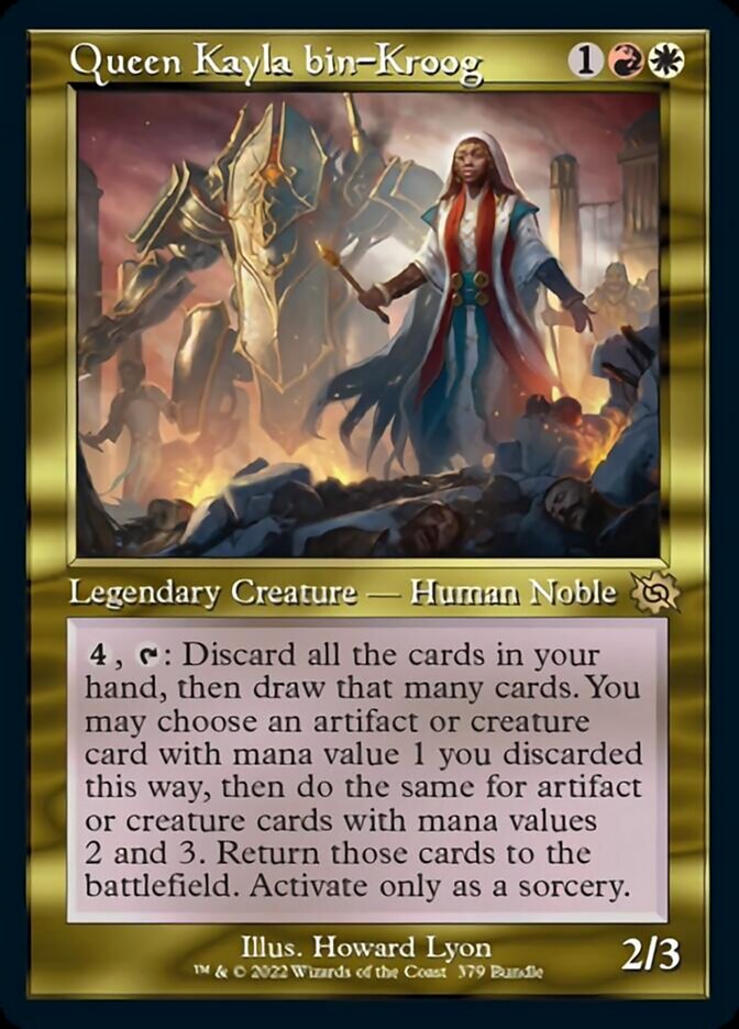Queen Kayla bin-Kroog (Retro Frame) (BRO Bundle) (379) (Unique and Miscellaneous Promos)