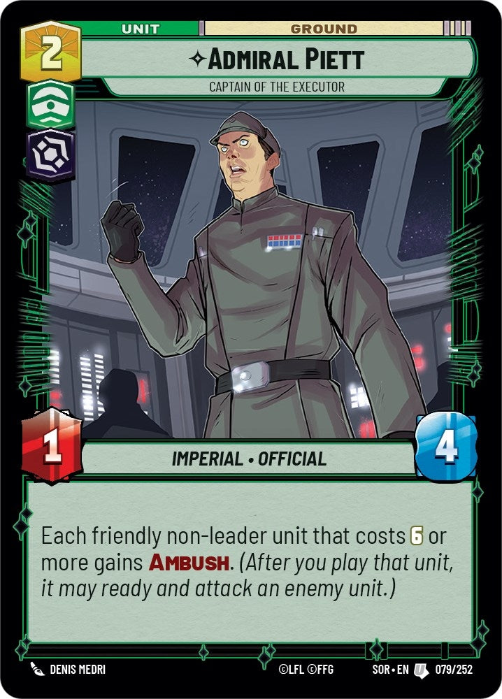 Admiral Piett - Captain of the Executor (079/252) (Spark of Rebellion)