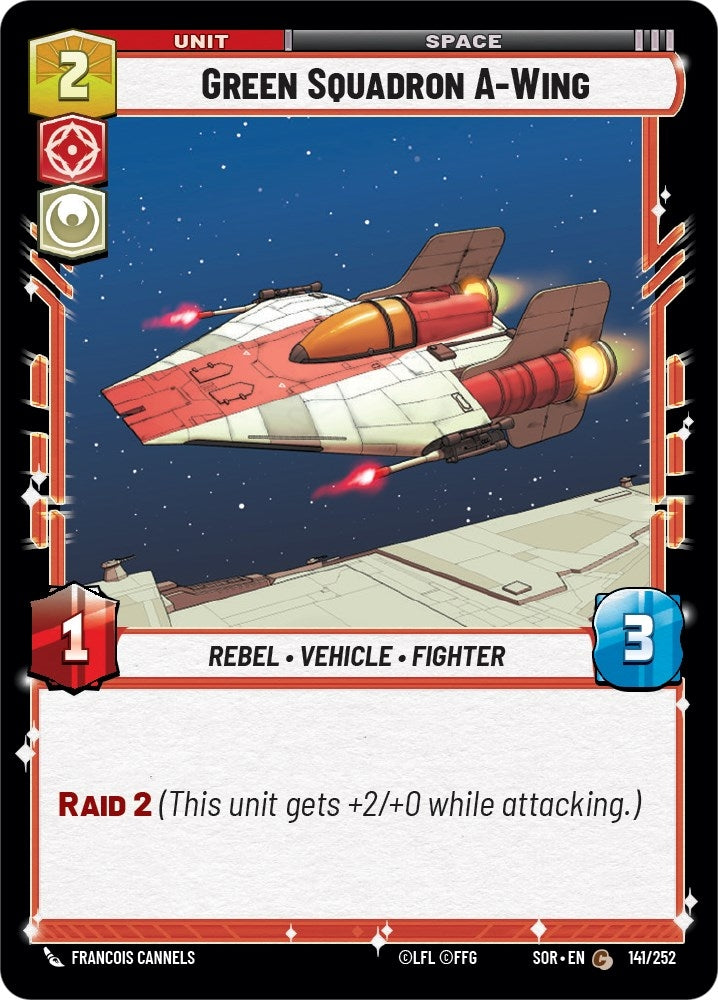 Green Squadron A-Wing (141/252) (Spark of Rebellion)