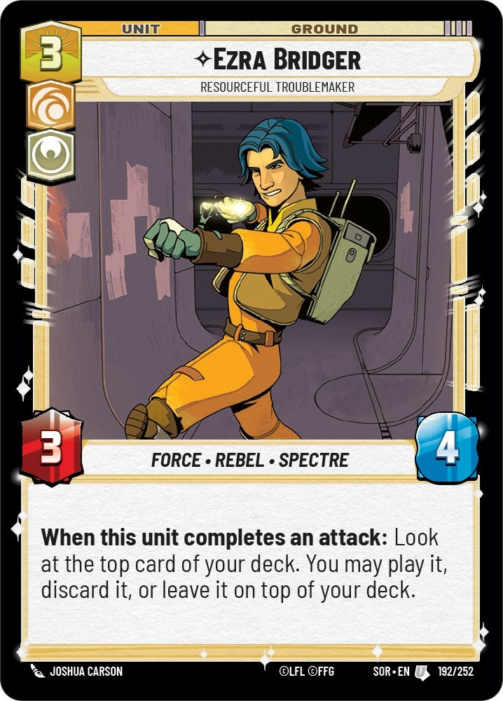 Ezra Bridger - Resourceful Troublemaker (192/252) (Spark of Rebellion)