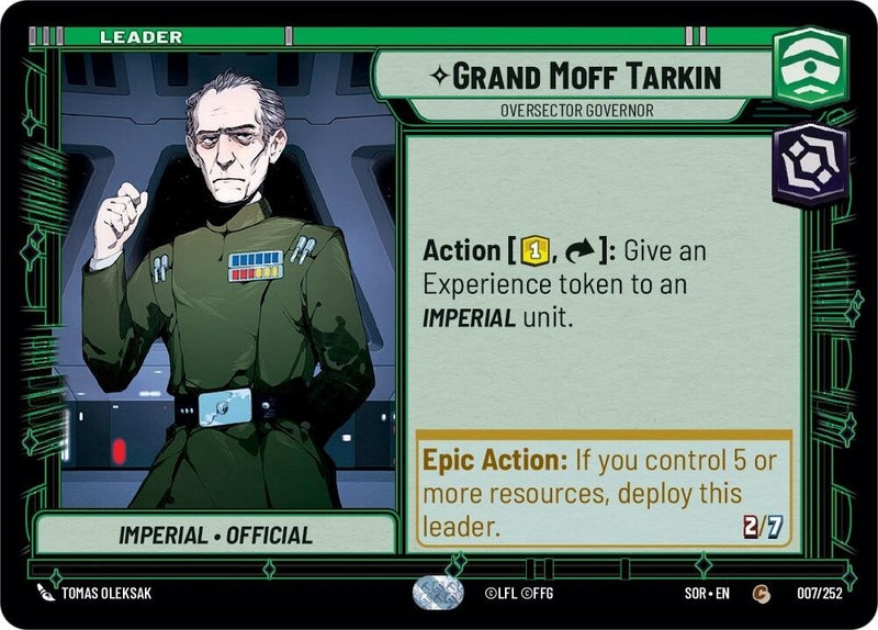 Grand Moff Tarkin - Oversector Governor (007/252) (Spark of Rebellion)