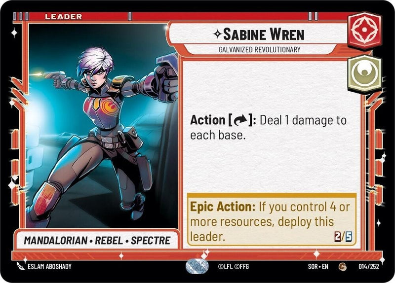 Sabine Wren - Galvanized Revolutionary (014/252) (Spark of Rebellion)
