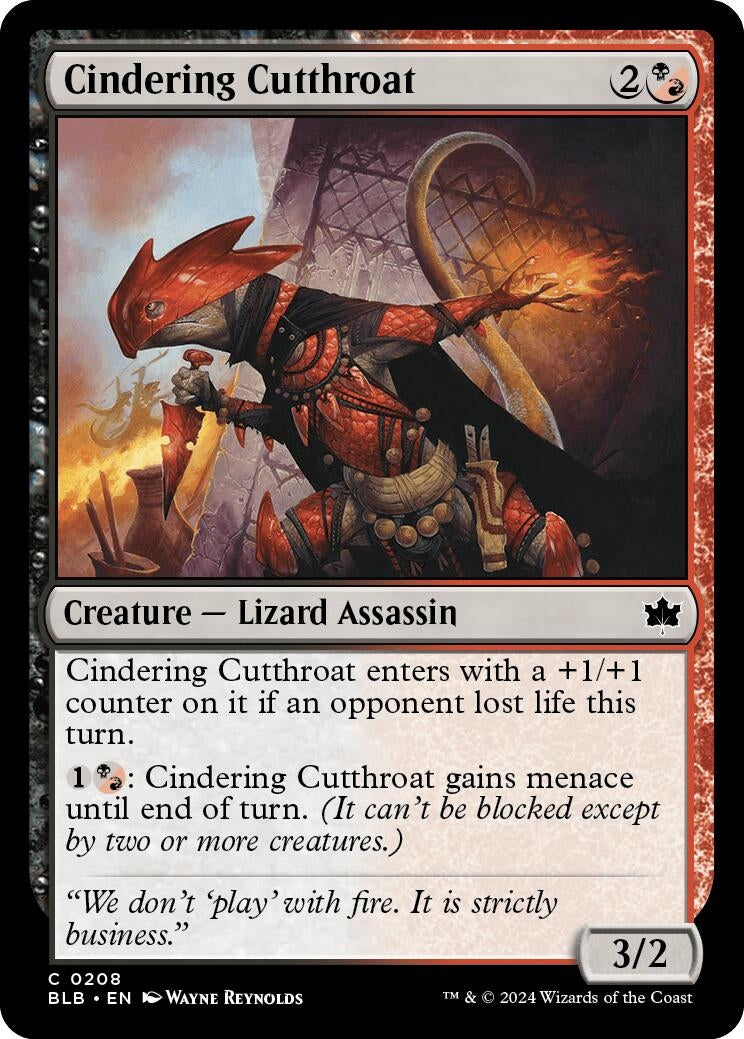 Cindering Cutthroat (208) (Bloomburrow)