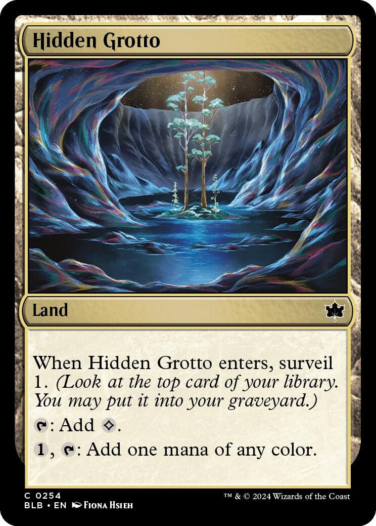 Hidden Grotto (254) (Bloomburrow)