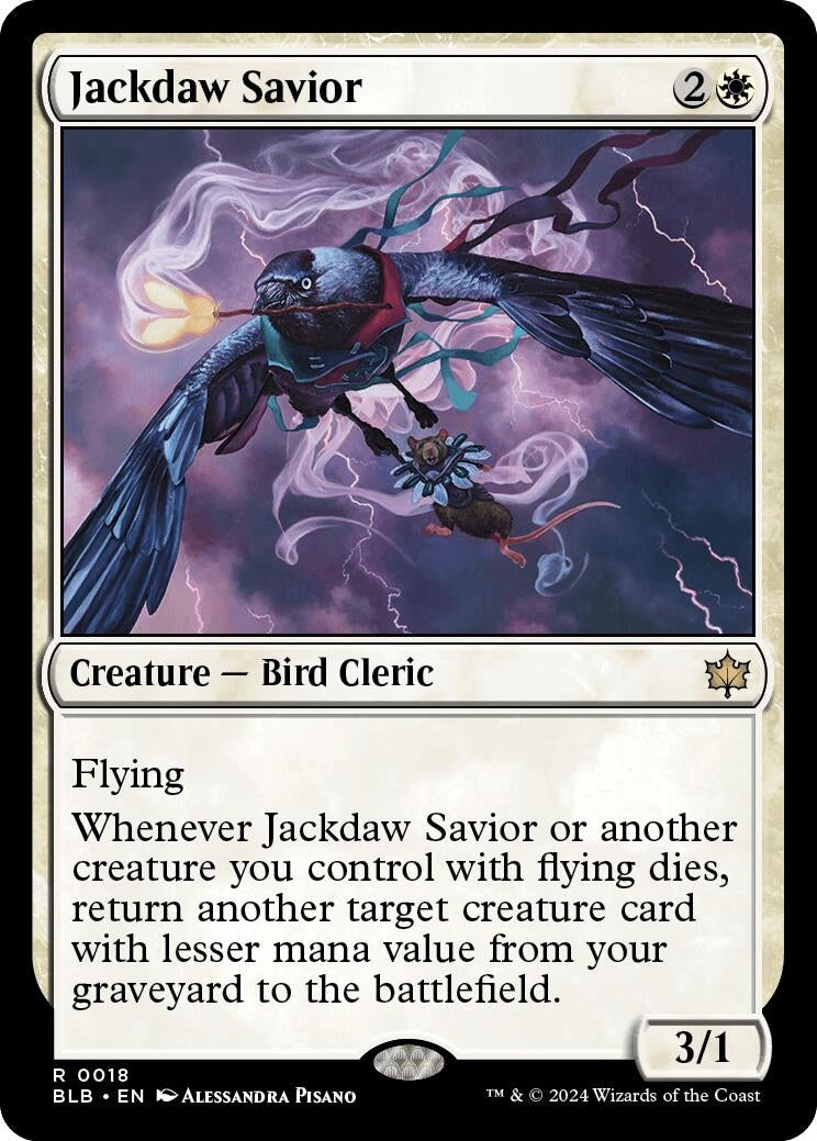 Jackdaw Savior (18) (Bloomburrow)
