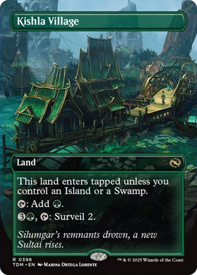 Kishla Village (Borderless) (396) (Tarkir: Dragonstorm)