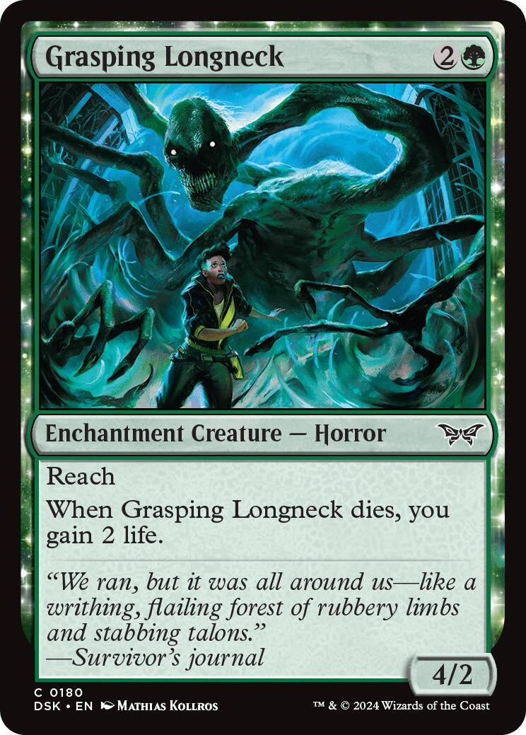 Grasping Longneck (180) (Duskmourn: House of Horror)