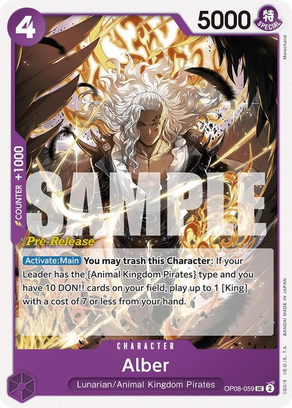 Alber (OP08-059) (Two Legends Pre-Release Cards)