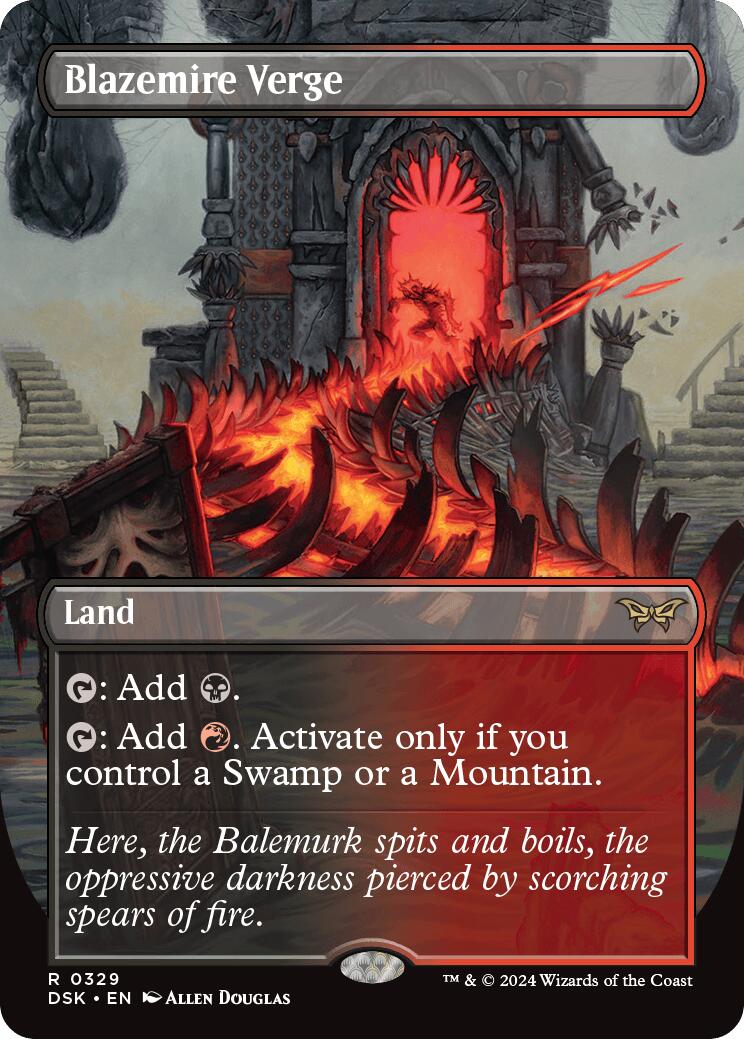 Blazemire Verge (Borderless) (329) (Duskmourn: House of Horror)