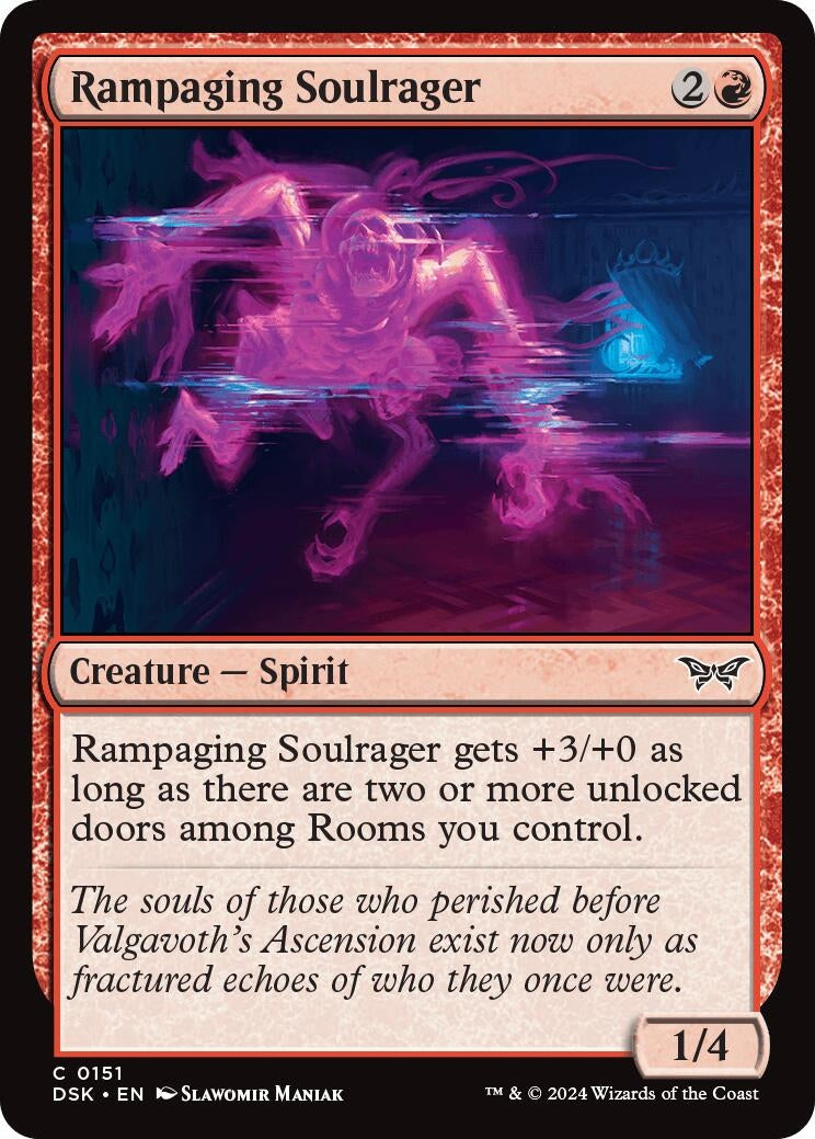 Rampaging Soulrager (151) (Duskmourn: House of Horror)