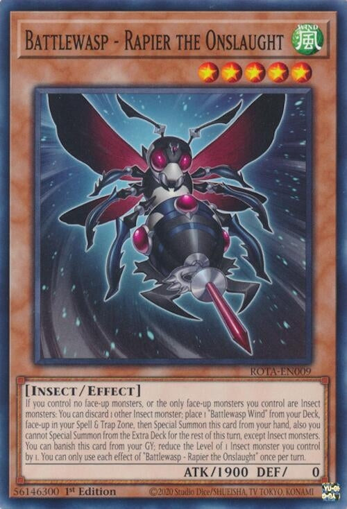 Battlewasp - Rapier the Onslaught (ROTA-EN009) (Rage of the Abyss)
