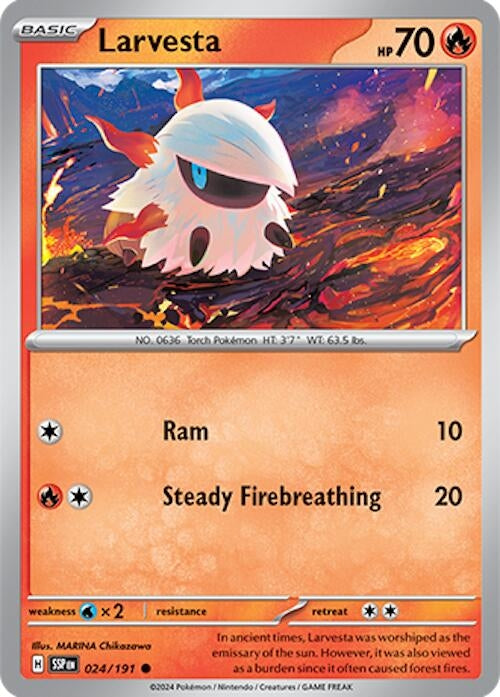 Larvesta (024/191) (SV08: Surging Sparks)