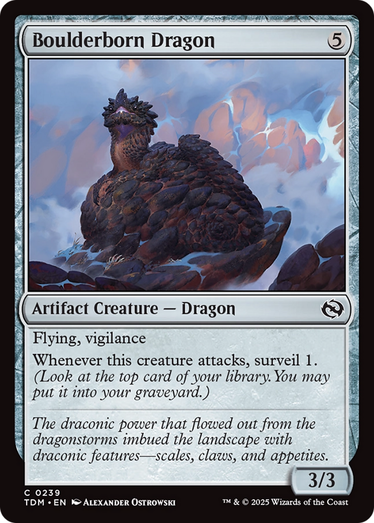 Boulderborn Dragon (239) (Tarkir: Dragonstorm)