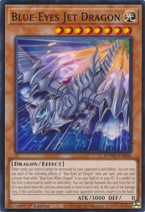 Blue-Eyes Jet Dragon (SDWD-EN006) (Structure Deck: Blue-Eyes White Destiny)