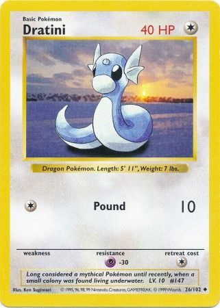 Dratini (026/102) (Base Set (Shadowless))