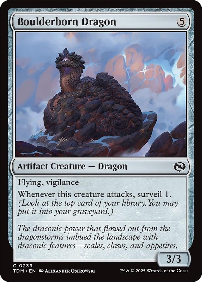 Boulderborn Dragon (239) (Tarkir: Dragonstorm)