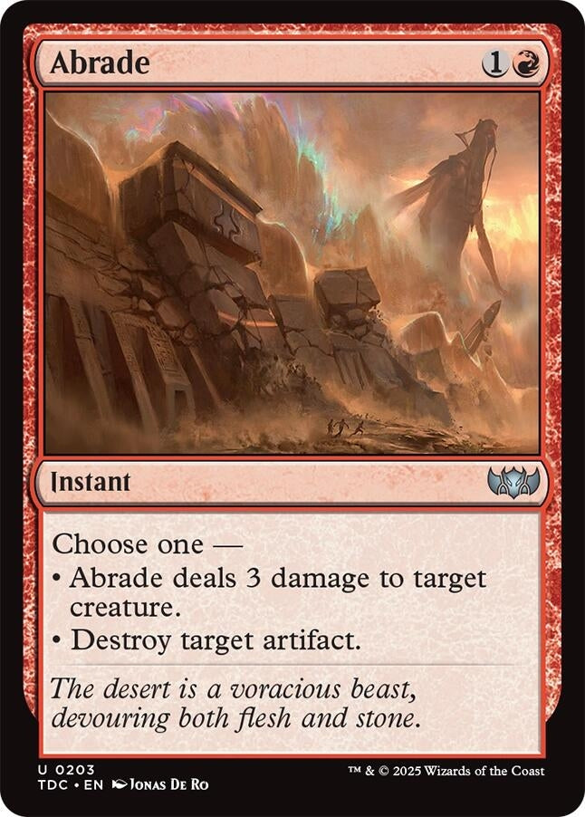 Abrade (203) (Commander: Tarkir: Dragonstorm)