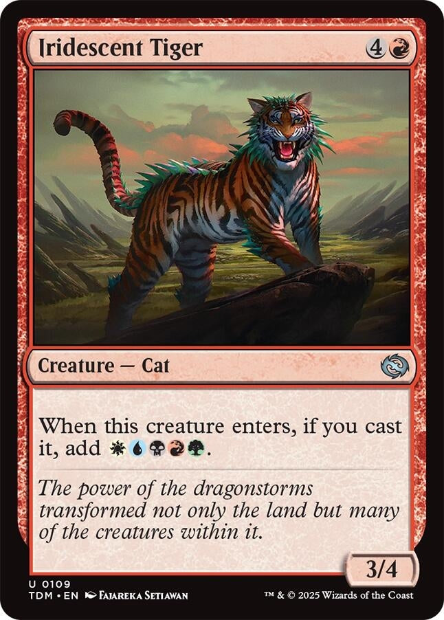 Iridescent Tiger (109) (Tarkir: Dragonstorm)