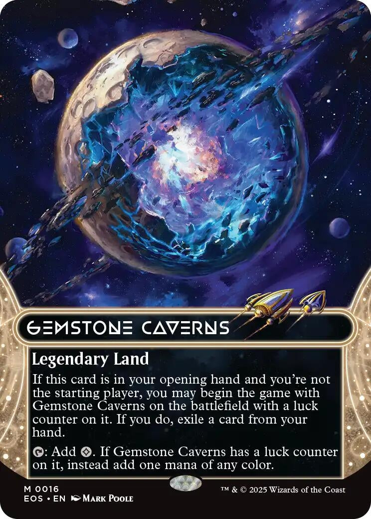 Image for Gemstone Caverns (0016) (Borderless) (16) (Edge of Eternities: Stellar Sights) - Magic: The Gathering