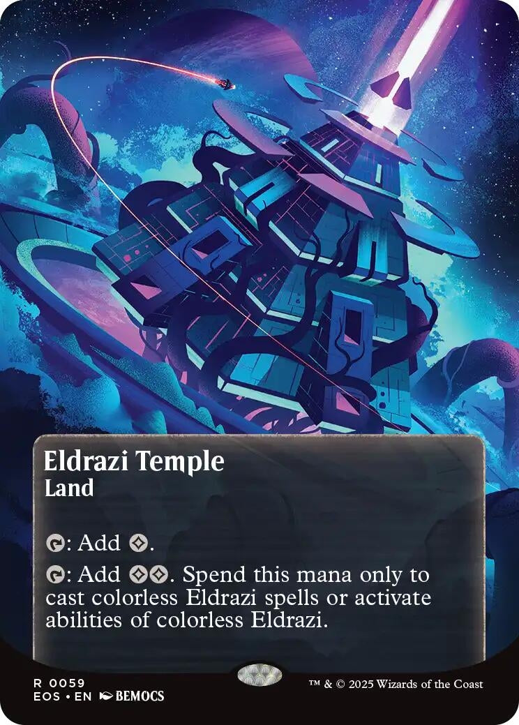 Image for Eldrazi Temple (0059) (Borderless) (59) (Edge of Eternities: Stellar Sights) - Magic: The Gathering