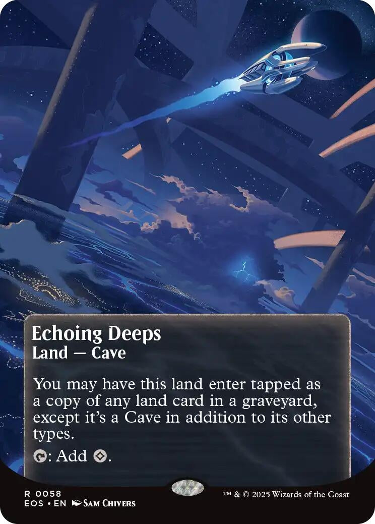 Image for Echoing Deeps (0058) (Borderless) (58) (Edge of Eternities: Stellar Sights) - Magic: The Gathering