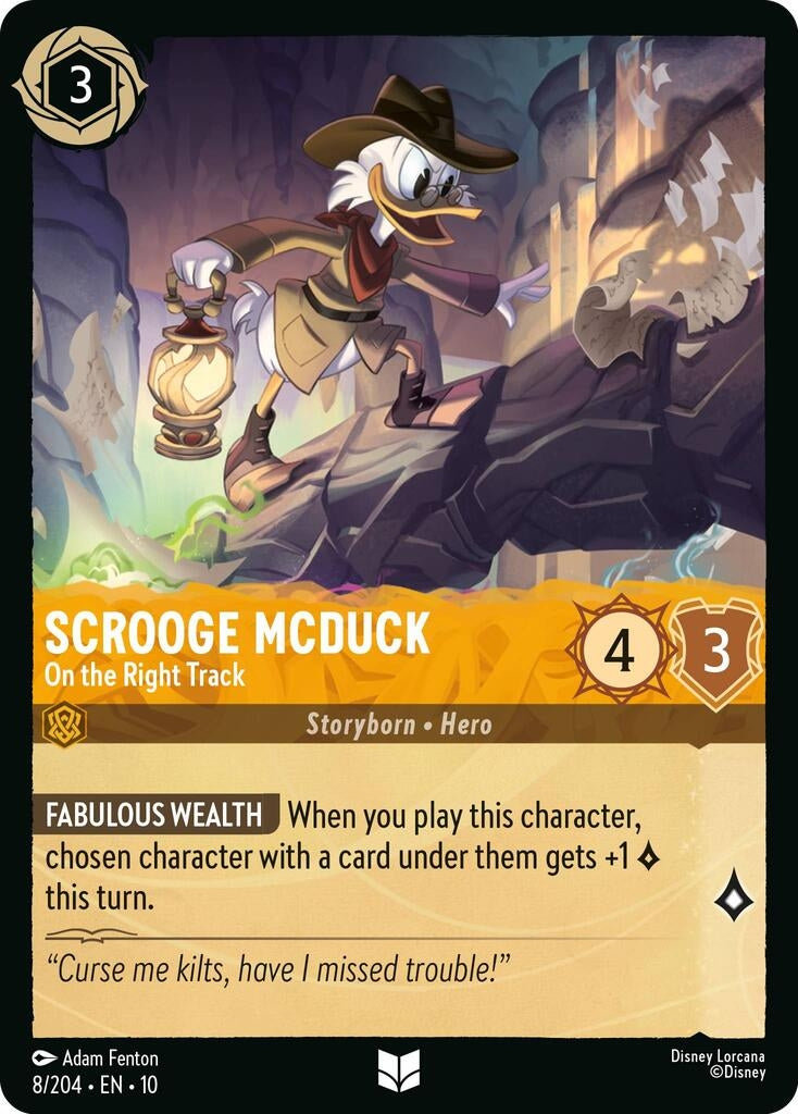 Scrooge McDuck - On the Right Track (8/204) (Whispers in the Well)
