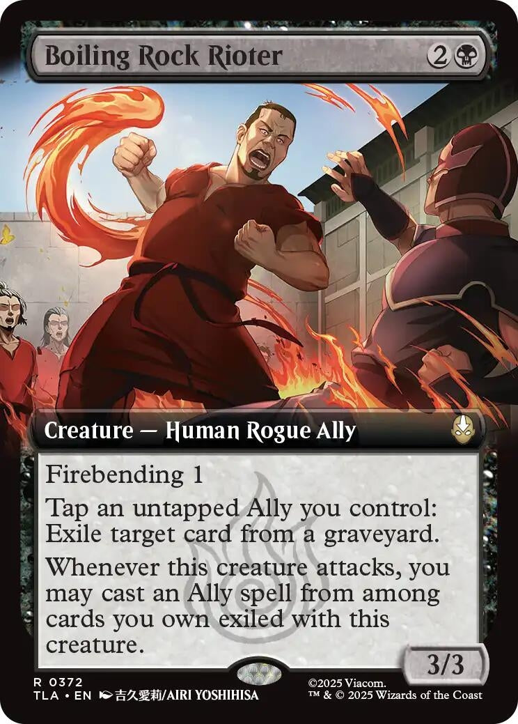 Boiling Rock Rioter (Extended Art) (372) (Avatar: The Last Airbender)