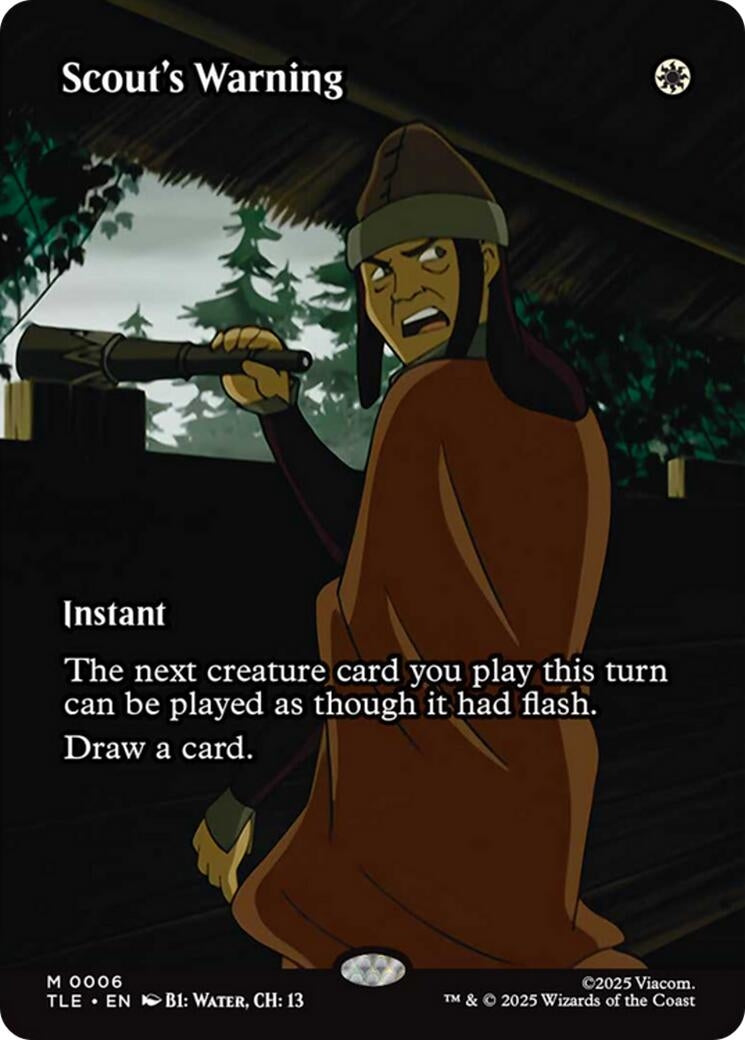 Scout's Warning (Borderless) (6) (Avatar: The Last Airbender: Eternal-Legal)