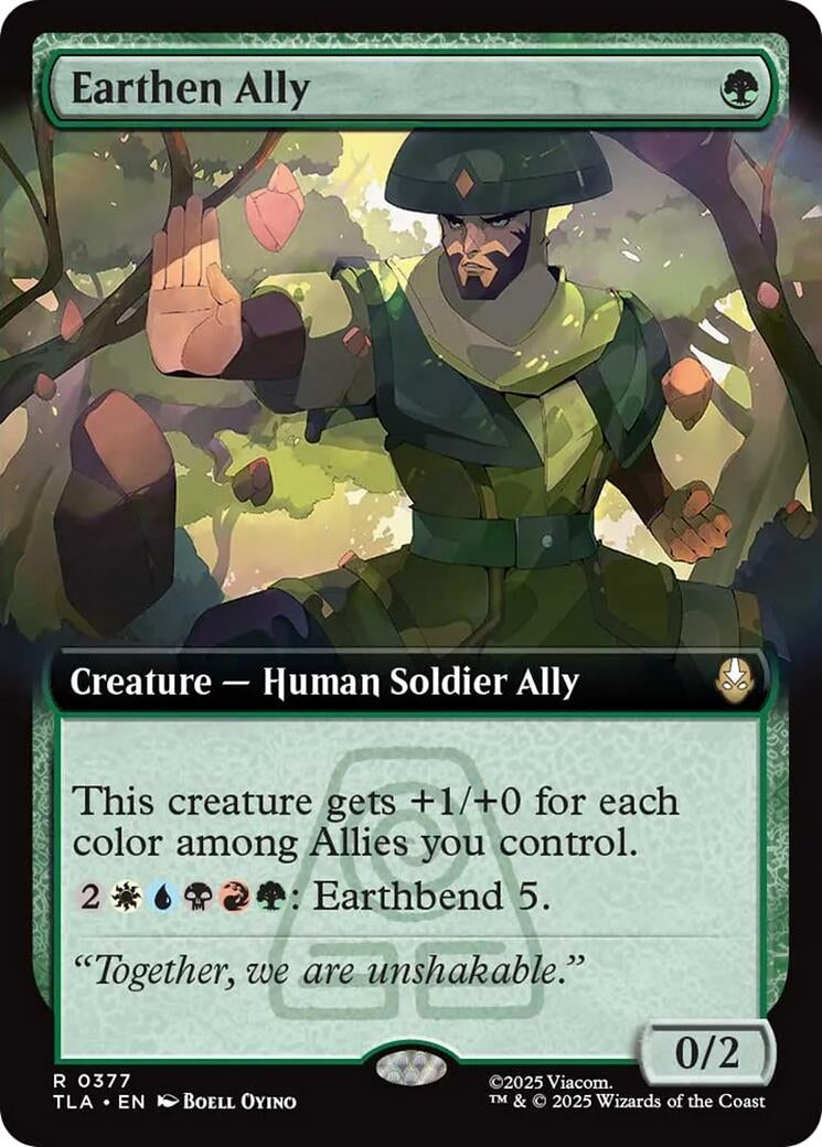 Earthen Ally (Extended Art) (377) (Avatar: The Last Airbender)