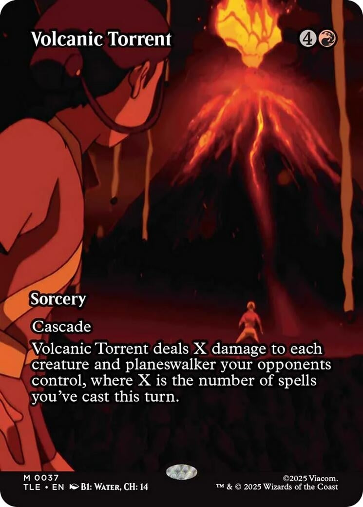 Volcanic Torrent (Borderless) (37) (Avatar: The Last Airbender: Eternal-Legal)