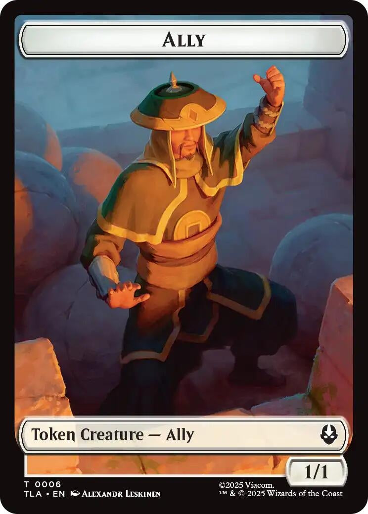 Ally (0006) // Clue (0017) Double-Sided Token (6 // 17) (Avatar: The Last Airbender)