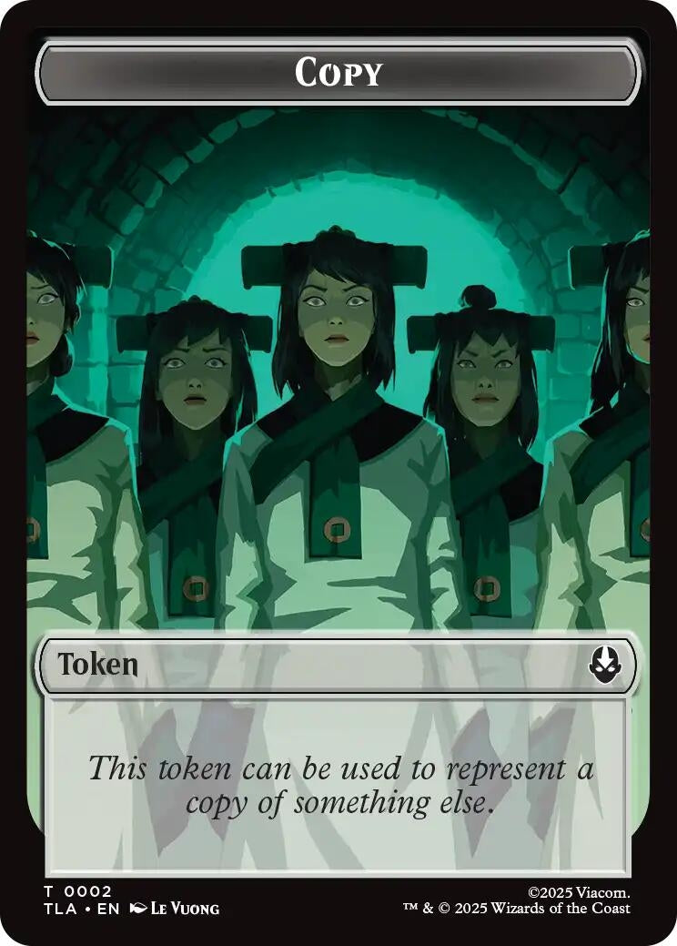 Copy (0002) // Soldier (0011) Double-Sided Token (2 // 11) (Avatar: The Last Airbender)