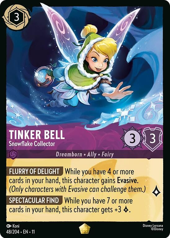 Image for Tinker Bell - Snowflake Collector (48/204) - Disney Lorcana