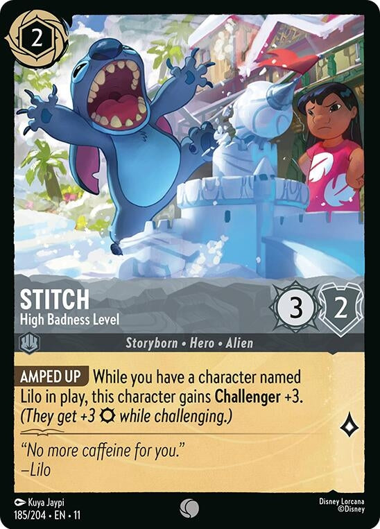 Image for Stitch - High Badness Level (185/204) - Disney Lorcana